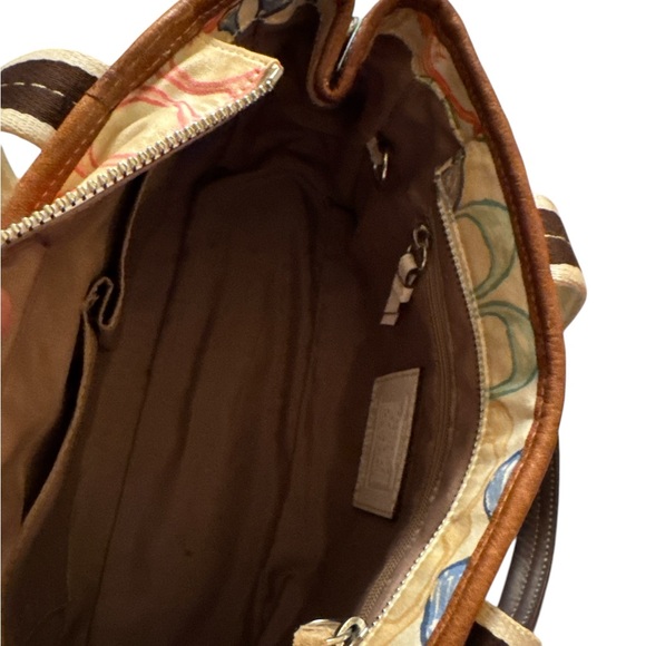 Coach Artistic Brown and Tan Tote Bag - Picture 12 of 16